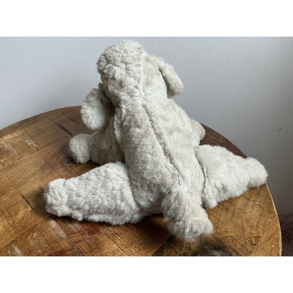 Vintage RARE 14' Rushton Stuffed‎ Gray Poodle Dog  Missing Brand Tag - Picture 3 of 9